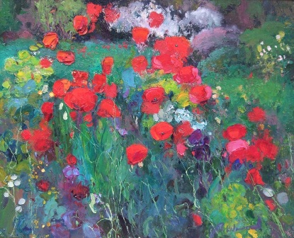 &quot;Un sinfin de promesas&quot;, óleo s / t, 65 x 81 cm.